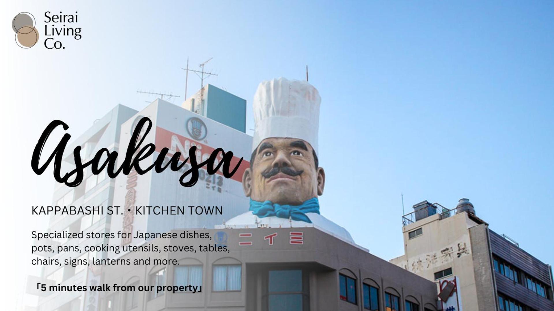 Seirai Asakusa Vacation Rental - 3 Minutes From Station Tokyo prefektur Exteriör bild