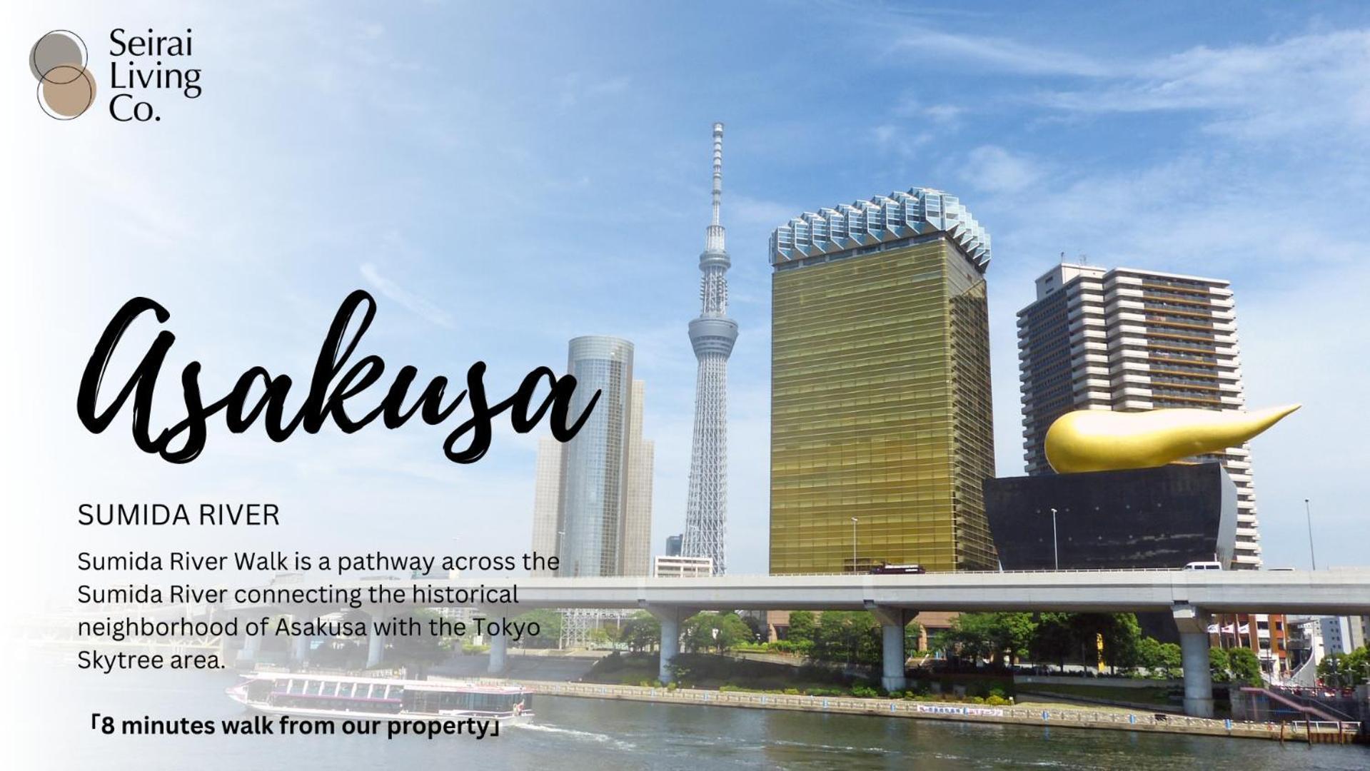 Seirai Asakusa Vacation Rental - 3 Minutes From Station Tokyo prefektur Exteriör bild